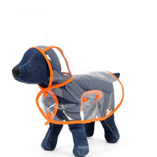 customized factory cute PVC transparent clear small pet puppy dog raincoat waterproof